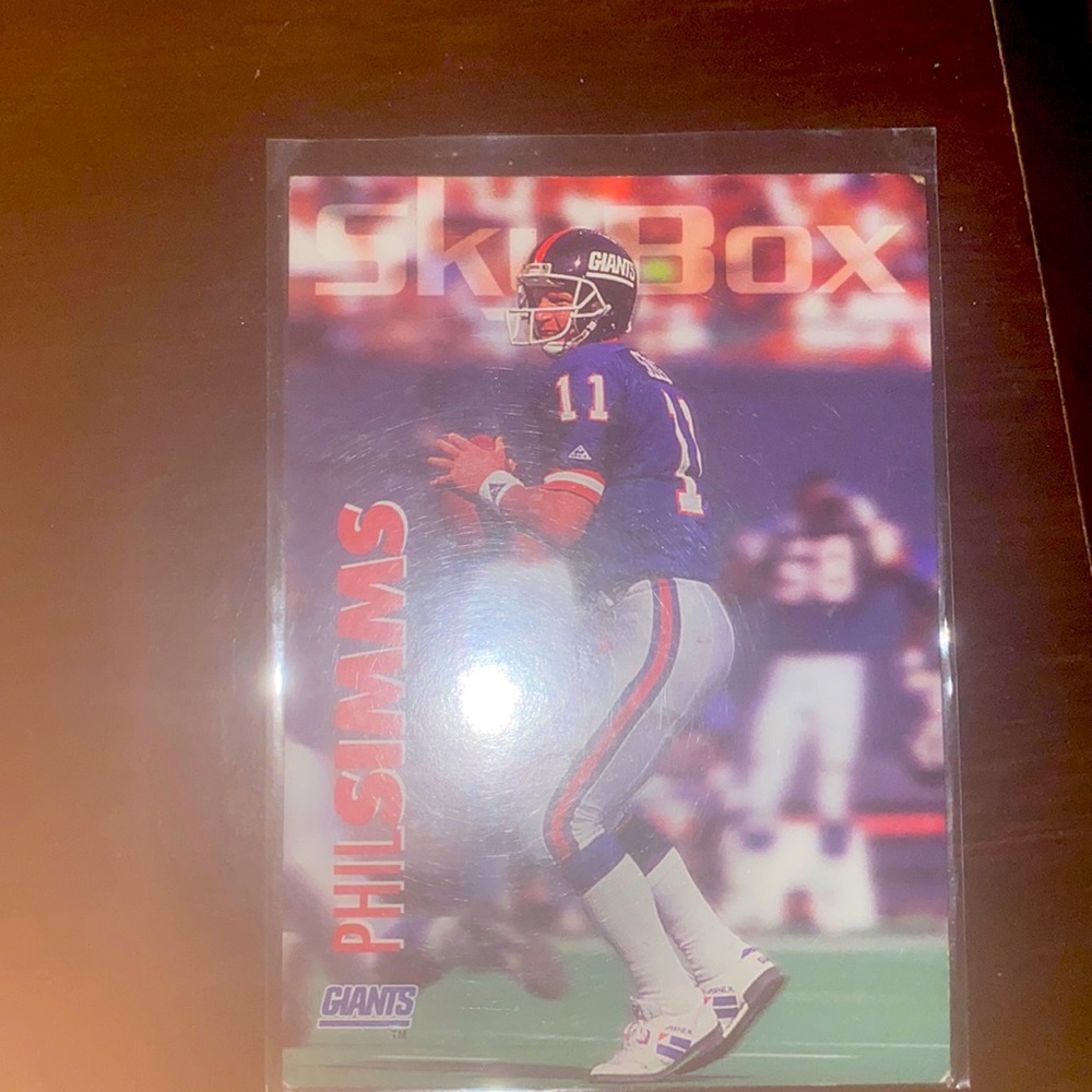 Skybox card Phil Simms New York Giants